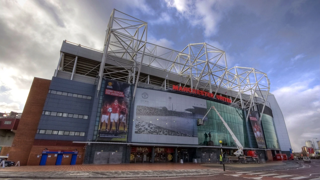 Old Trafford exterior with the Sir Alex Ferguson Stand